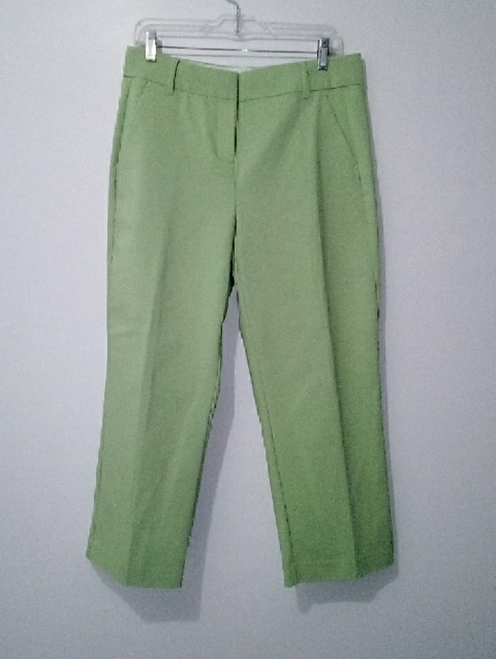 Fransa Cropped Straight Leg Green Pants